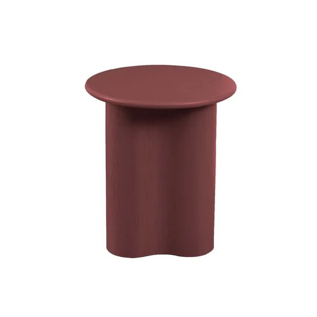 Artie Wave Side Table - Merlot