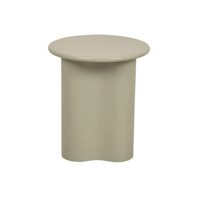 Artie Wave Side Table - Putty