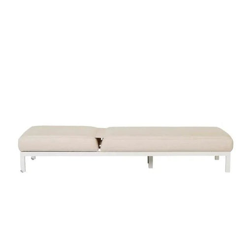 Aruba Rounded Sunbed - Canvas - White