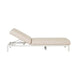 Aruba Rounded Sunbed - Canvas - White