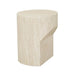 Atlas Pinnacle Side Table - Natural Travertine