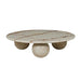 Atlas Sphere Coffee Table - Brown Vein Marble