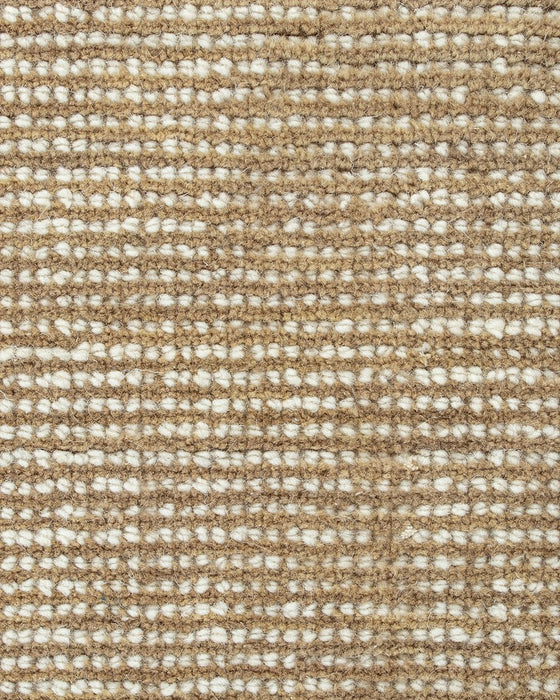 Corbett Floor Rug in Honey, close-up of the wool pile and texture