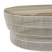 Corsica Float Coffee Table - Chalk - Aged Teak