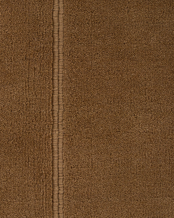 Bastion Floor Rug in Hazelnut, close-up of the wool pile and texture