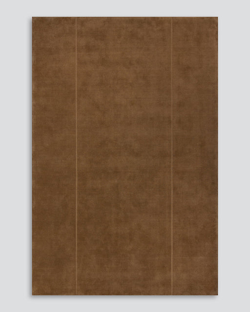 Bastion Floor Rug in Hazelnut, the whole rug shown flat on a plain background