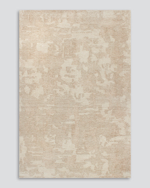 Beckett Floor Rug in Straw, the whole rug shown flat on a plain background