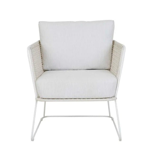 Cabana Sleigh Occasional Chair - Snow - Chalk