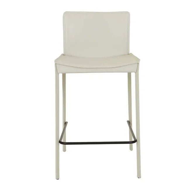 Carlo Barstool - Linen Grey - Black Metal