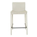 Carlo Barstool - Linen Grey - Black Metal