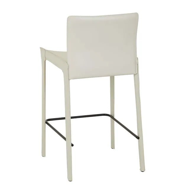 Carlo Barstool - Linen Grey - Black Metal