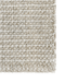 Kansas Floor Rug in Oat/Natural, close-up of a corner showing the edge and wool and viscose pile