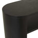 Classique Oval Small Shelf Console - Matt Dark Oak