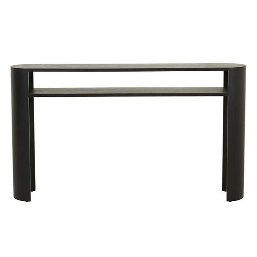 Classique Oval Small Shelf Console - Matt Dark Oak