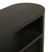Classique Oval Small Shelf Console - Matt Dark Oak