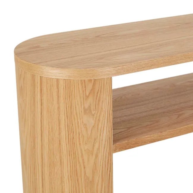 Classique Oval Small Shelf Console - Natural Ash