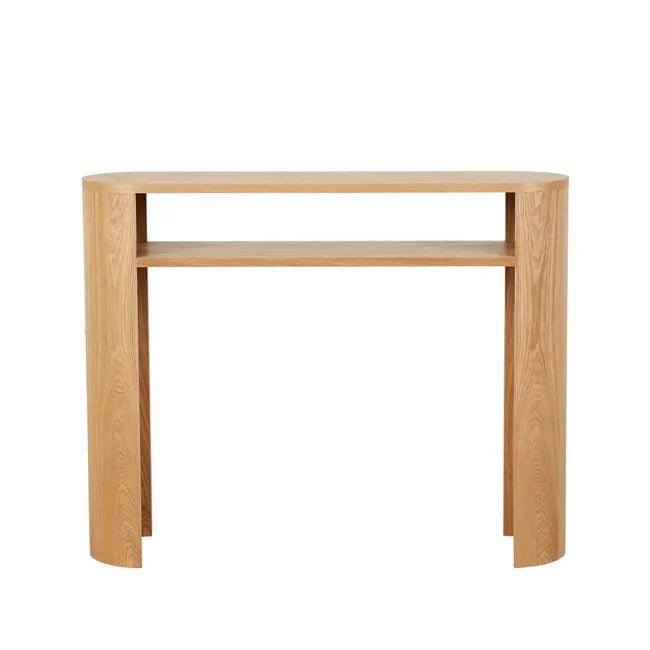 Classique Oval Small Shelf Console - Natural Ash