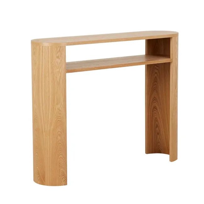 Classique Oval Small Shelf Console - Natural Ash