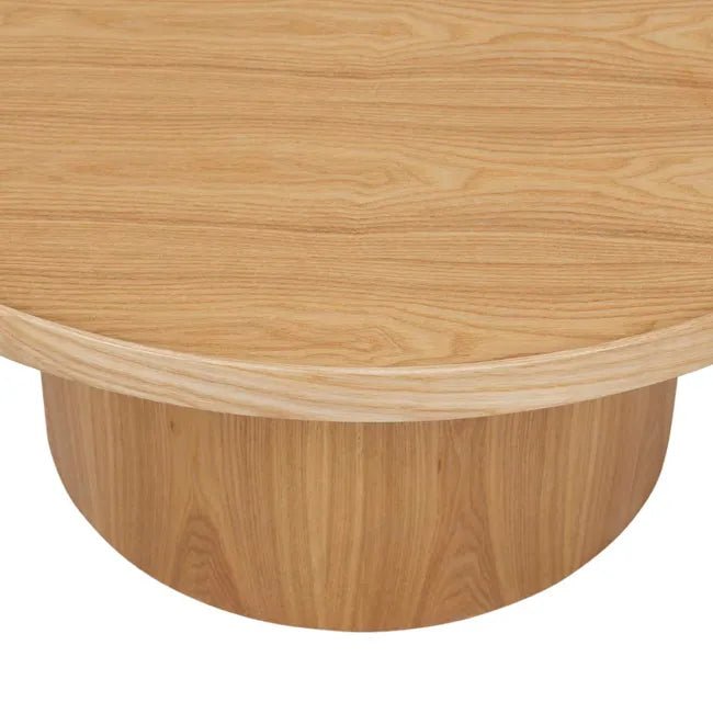 Classique Pedestal Coffee Table - Natural Ash