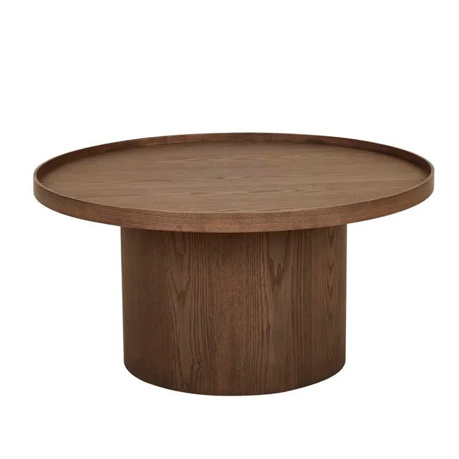 Classique Pedestal Coffee Table - Smoked Ash