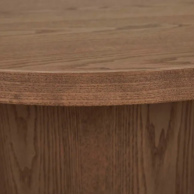 Classique Pedestal Coffee Table - Smoked Ash