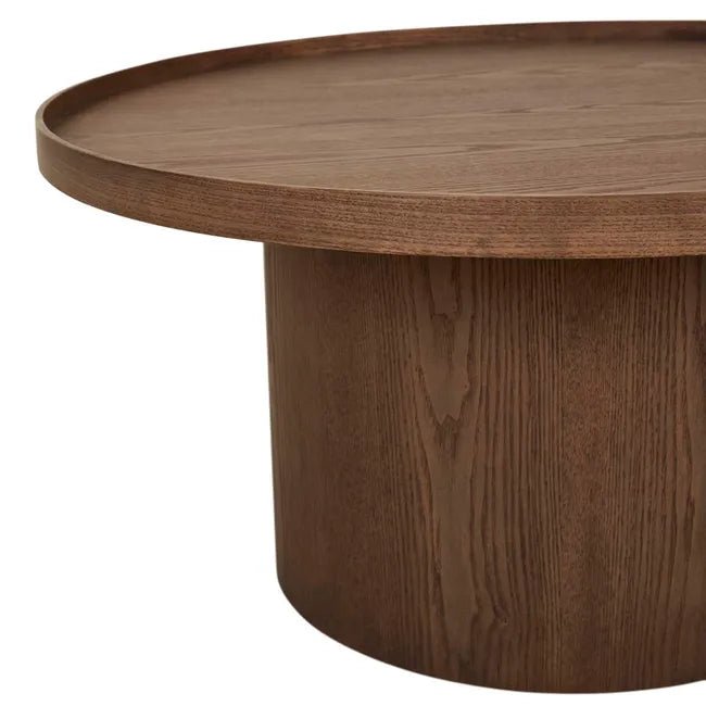 Classique Pedestal Coffee Table - Smoked Ash