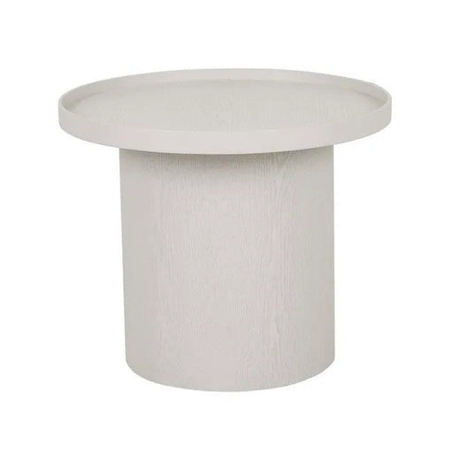 Classique Pedestal Side Table - Oyster Ash