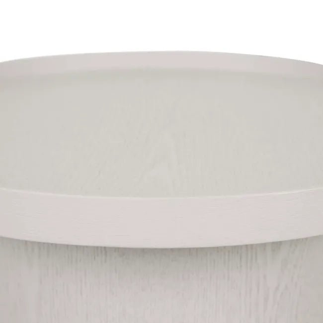 Classique Pedestal Side Table - Oyster Ash