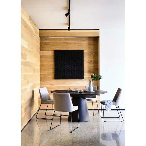 Classique Round Dining Tables - Matt Dark Oak