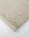 Clifton Floor Rug in Ash, close-up of a corner showing the edge and wool pile
