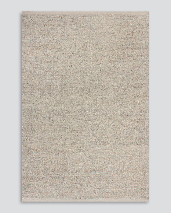 Clifton Floor Rug in Ash, the whole rug shown flat on a plain background