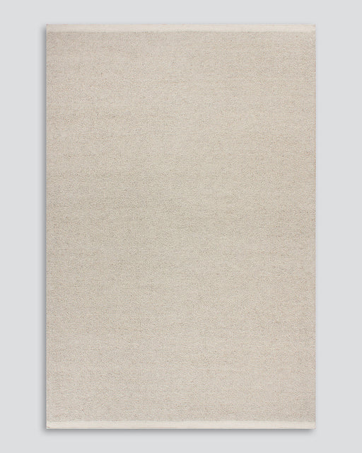 Clifton Floor Rug in Bone, the whole rug shown flat on a plain background