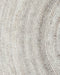 Palm Cove Round Floor Rug in Sand, close-up of the recycled PET pile and texture