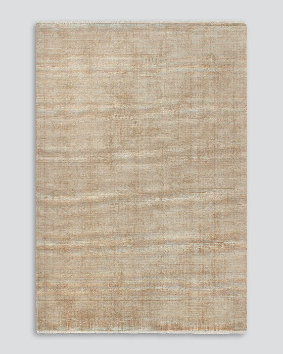 Corbett Floor Rug in Honey, the whole rug shown flat on a plain background