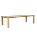 Flint Dining Table in oak, three-quarter view from the other end