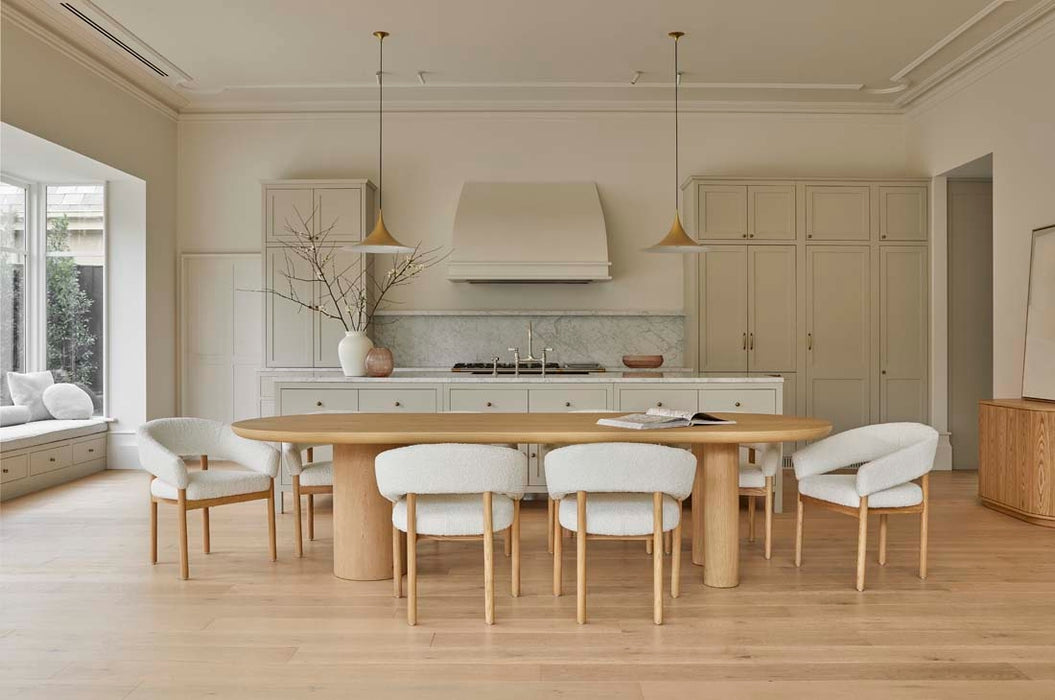 Seb Oval Dining Table - Black Oak