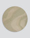 Edgewater Round Floor Rug in Pistachio, the whole round rug shown flat on a plain background
