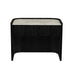 Elsie Bedside - Matt White Marble - Matt Dark Oak