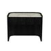Elsie Bedside - Matt White Marble - Matt Dark Oak