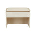 Elsie Bedside - Natural Travertine - Shell