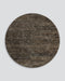 Fairbanks Round Floor Rug in Fossil, the whole round rug shown flat on a plain background