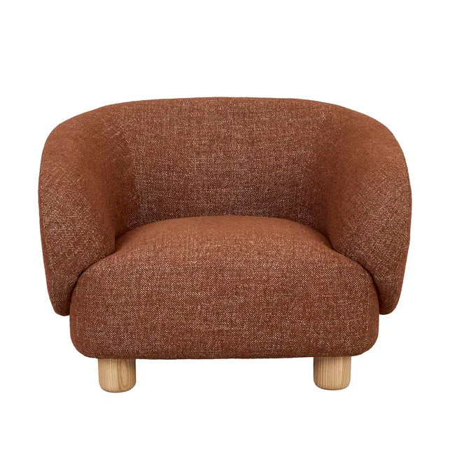 Flo Occasional Chair - Brick - Natural Ash