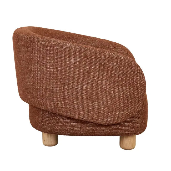 Flo Occasional Chair - Brick - Natural Ash
