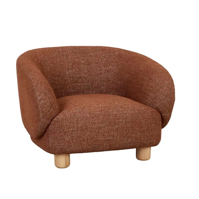 Flo Occasional Chair - Brick - Natural Ash