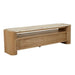 Floyd Marble Entertainment Unit - Matt Brown Vein Marble - Natural Ash Veneer