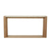 Floyd Shelf Console - Matt Brown Vein Marble - Natural Ash Veneer