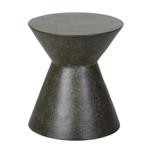 Granada Hourglass Side Table - Black Fleck