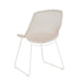 Granada Scoop Closed Weave Dining Chair - Chalk - White
