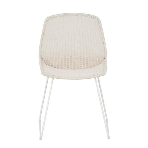 Granada Scoop Closed Weave Dining Chair - Chalk - White