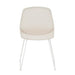 Granada Scoop Closed Weave Dining Chair - Chalk - White